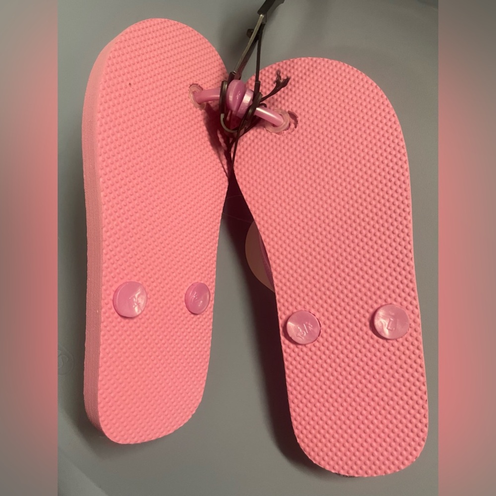 🔴 3/$12 Girls’ Wonder‎ Nation Pink Cheetah Flip Flops! NWT! - Picture 5 of 5